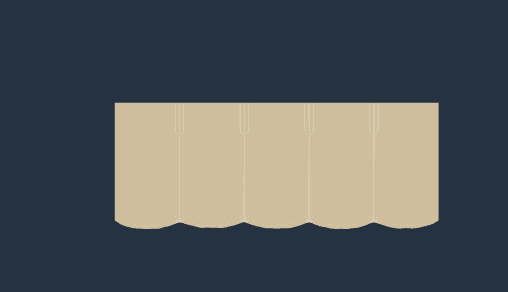 Valances schematic drawn by Pleat